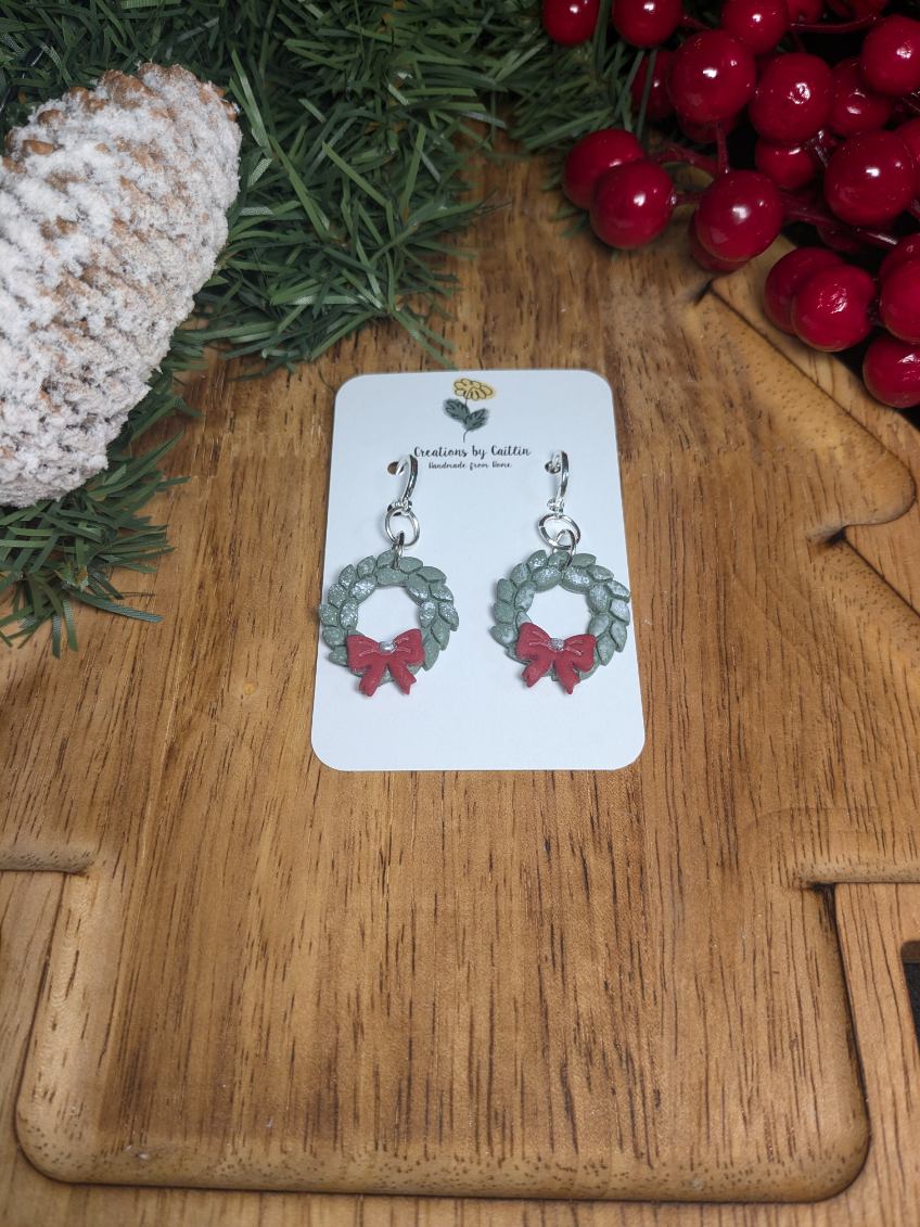 Christmas Wreath Dangles