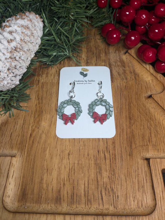 Christmas Wreath Dangles