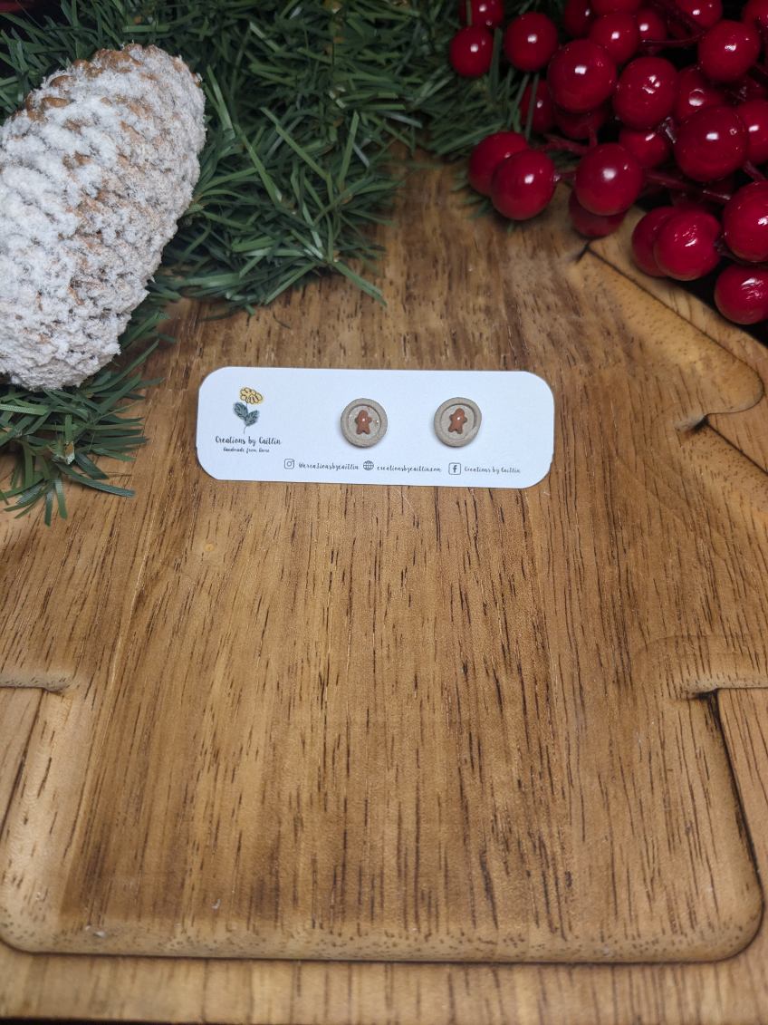 Gingerbread Cookie Studs